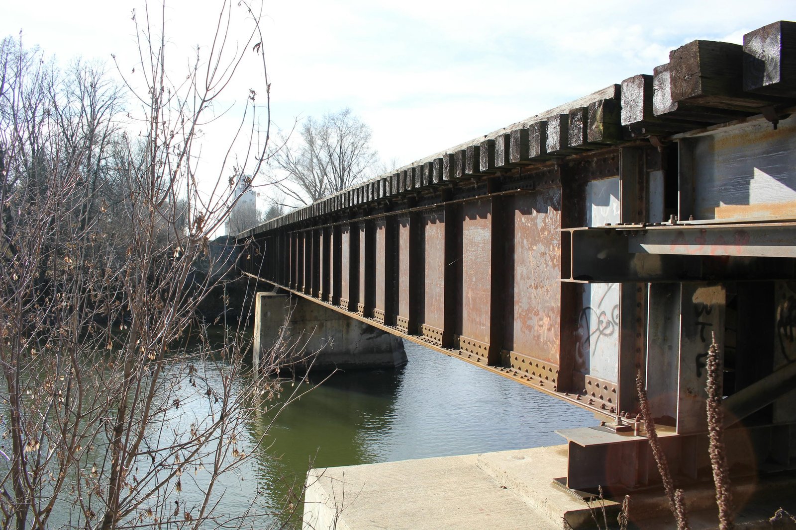 Looking south